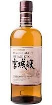 Flaska med japansk single malt whisky från destilleriet Miyagikyo.