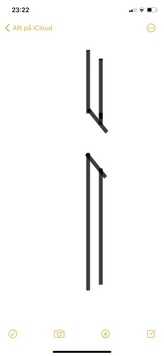 Illustration av steg-för-steg kapning av metallstänger.