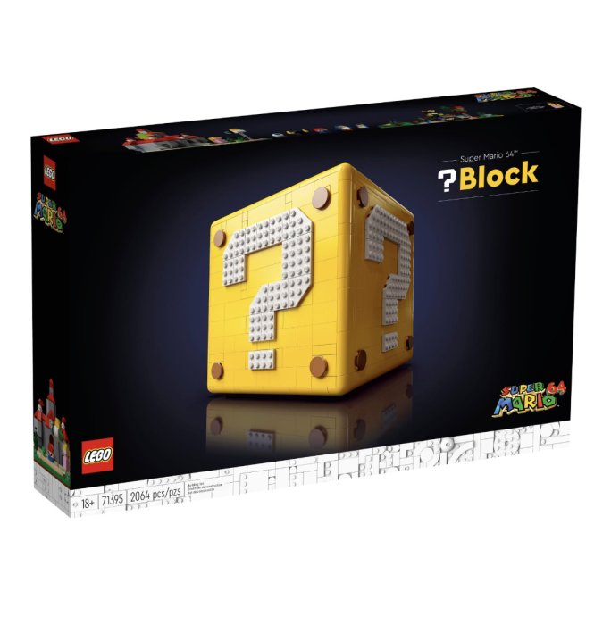 LEGO Super Mario 64 frågeblock set förpackning, 2064 bitar.