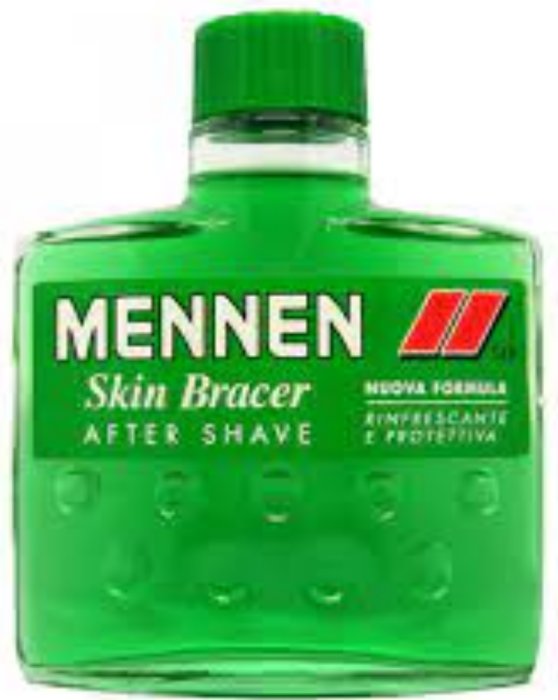 Flaska med Mennen Skin Bracer after shave i grönt.