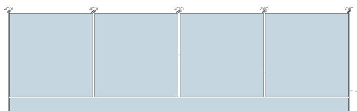 Schematisk bild av golvplattors layout i förhållande till en väggplatta, märkt med mått.