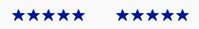 Två betygsgrupper med stjärnor; den första har fem fyllda stjärnor, den andra fyra och en halv.