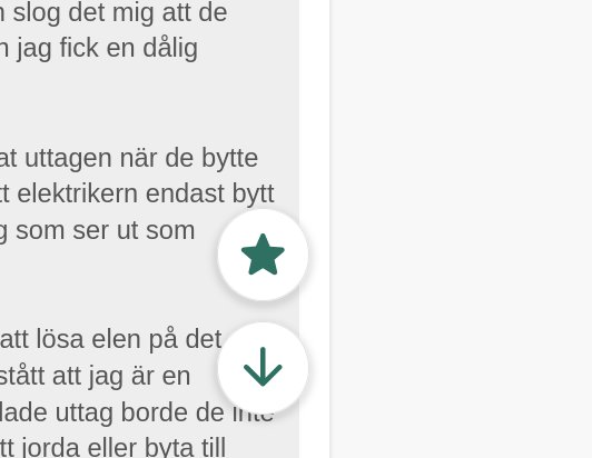 Navigeringsikoner på ett forum med en stjärna och en pil neråt, förslag om tillägg av ny ikon diskuteras.