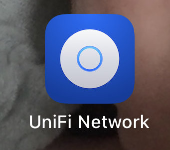 Appikon för UniFi Network på en smartphone-skärm.