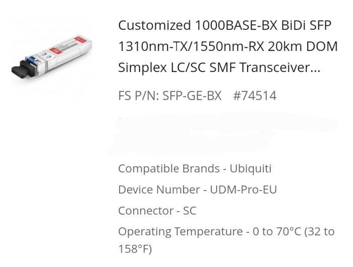 Fiber till UDM Pro | Byggahus.se