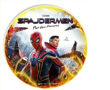 Alternativ filmaffisch för "Spider-Man" med felstavad titel "Spajdermen" och undertext "Put Bez Poznatek".