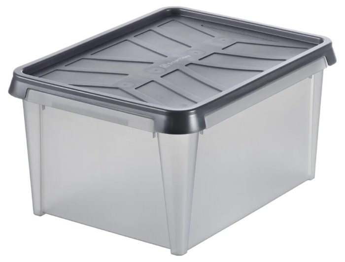 SmartStore Dry förvaringsbox med grått lock, framställd för att vara mer hållbar än Classic-modellen.
