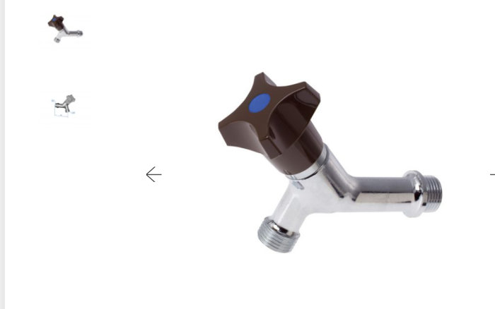 Kromad badrumskran med dubbla handtag och t-stycke för tvättmaskinsanslutning.