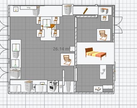 Ritning av en badrumsplan med måtten 1600x2000, inklusive en toalett och noterad vändradie på 1300 mm.