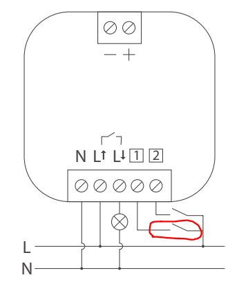 Elutrustningsschema, anslutningar markerade, strömförsörjning med L och N, jordning, potentialskillnad, installationsdiagram, teknisk ritning.