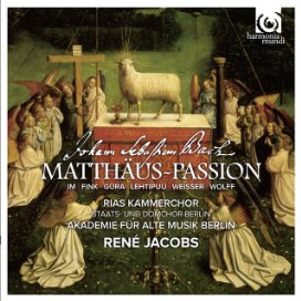 Målning av Agnus Dei, CD-omslag för J.S. Bachs Matthäus-Passion dirigerad av René Jacobs.