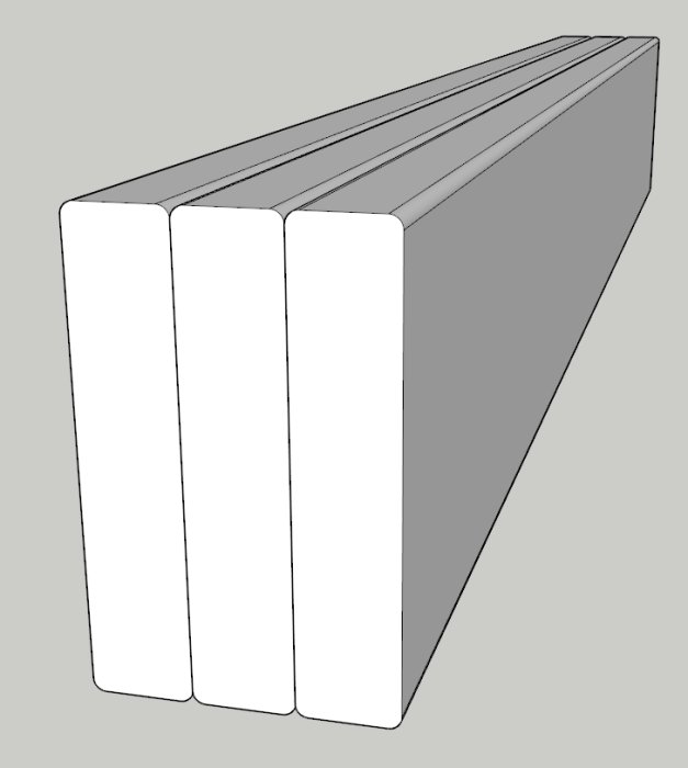 Svartvit illustration av fyra böcker stående tätt intill varandra.