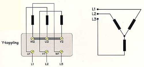 Elektriskt schema, Y-koppling, transformator, trefas, illustration, elektriska ledningar, kopplingsdiagram.