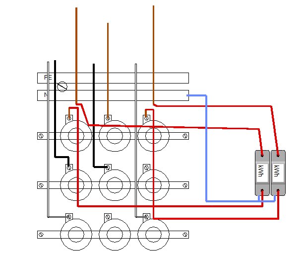 Elektriskt kretsschema, reläer, anslutningar, komponenter, färgkodade ledningar, teknisk ritning, ingen bakgrund.