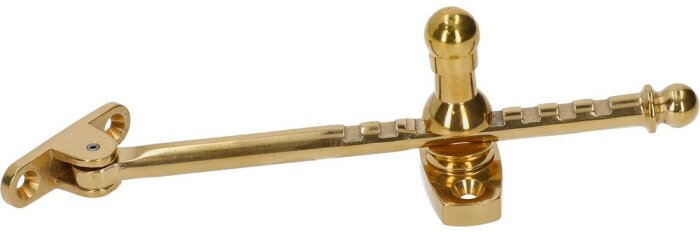 Gyllene fönsterhasp, säkerhetsvred, skruvar inkluderade, dörrlås, förstärkt konstruktion, isolerad bakgrund.