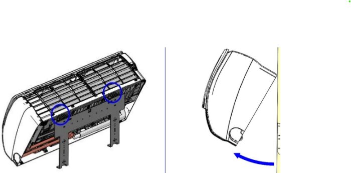 Två ritningar av någon form av maskin eller apparat, detaljer markerade, teknisk illustration.