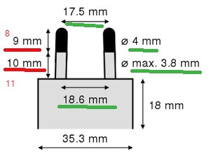 Teknisk ritning av ett eluttag med dimensioner och toleranser i millimeter.