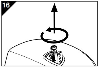 Tecknad bild av en person som vrider på en ratt, symboliserar rörelse uppåt eller höjdjustering.