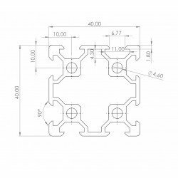 Teknisk ritning, mekanisk komponent, mått, konturer, snittvyer, toleranser, ingenjörskonst, 2D CAD-layout, precisionsritning.