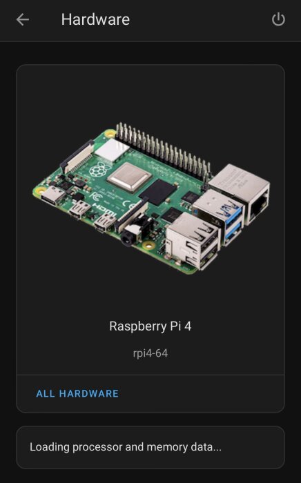 Raspberry Pi 4 minidator med processor, RAM, USB-portar, HDMI, strömanslutning, GPIO-stift, Ethernet.