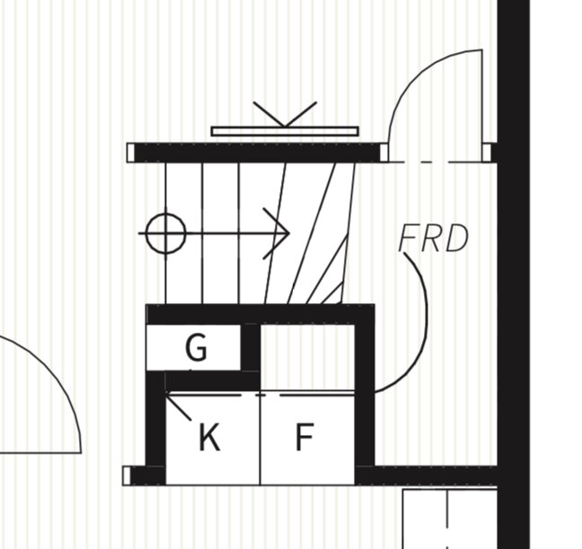 Teknisk ritning, sektion, symboler, anmärkningar, konstruktionsdetaljer, arkitektonisk eller ingenjörsskiss.