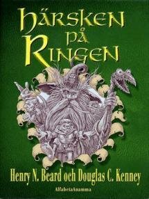 Omslagsbild för boken "Bärskén på Rûnsen" av Henry N. Beard och Douglas C. Kenney, med illustration av fantasifigurer.