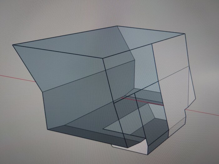 En datorgenererad 3D-modell av en komplex geometrisk tankkonstruktion.