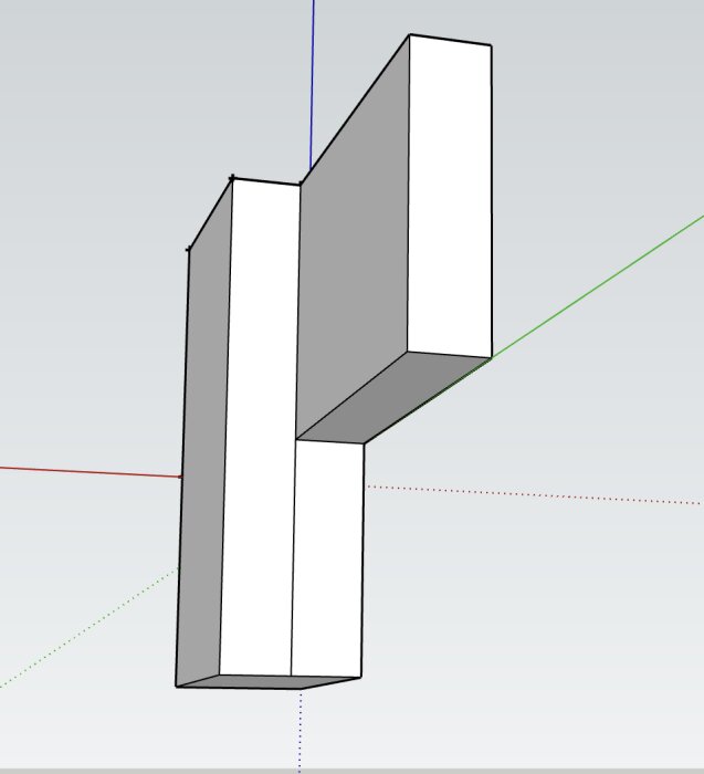 3D-skiss av en stolpkonstruktion som stöder en bärlina ovanpå en cementplatta.