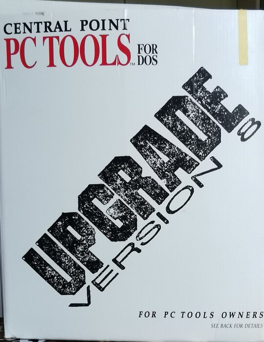 Förpackning av Central Point PC Tools for DOS UPGRADE VERSION.