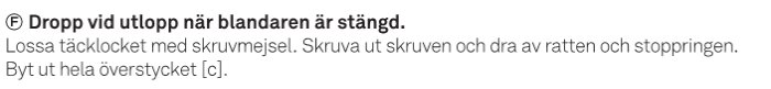 Instruktioner för byte av keramiskt överstycke på Mora Cera T4 blandare, med anvisning att lossa täcklocket och skruven.