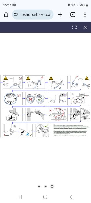 Illustrerade instruktioner för att reparera en Bosch Siemens diskmaskin med säkerhetsvarningar och steg-för-steg-anvisningar.