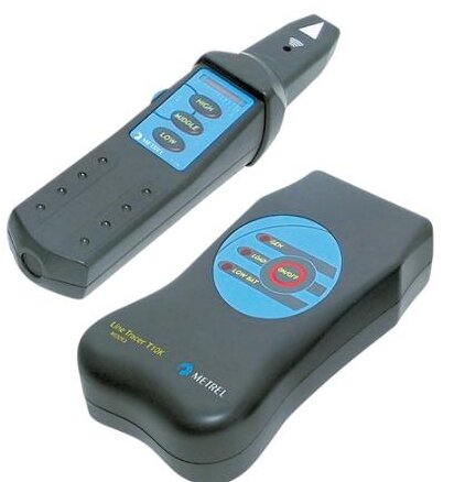 Två elektroniska enheter från Metrel, en Line Tracer MI2093, för spårning av elektriska ledningar.