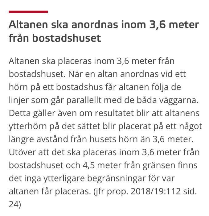 Text om bygglovsregler för altaner från Boverket.