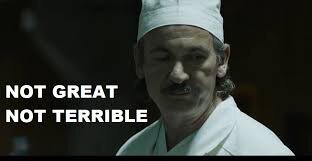 Meme med bild på man i vit keps och texten "NOT GREAT NOT TERRIBLE", relaterad till diskussion om bilens räckvidd på vintern.