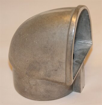 Metallkoppling i grått, eventuell detalj från ett VVS-projekt.