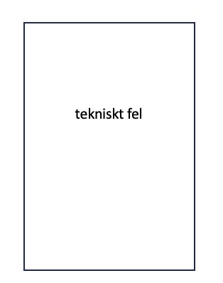 Text som säger "tekniskt fel" på en vit bakgrund.