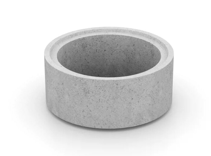 Betongbrunnsring som liknar den stulna från byggplats för kabelbrunn.