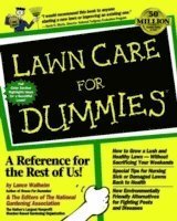 Bokomslag av "Lawn Care for Dummies", en guide för skötsel av gräsmattor och trädgårdsvård.