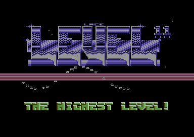 Retrografik med texten 'Level 11' och 'The Highest Level!' på svart bakgrund, designad i en stil med vågmönster och futuristiska linjer.
