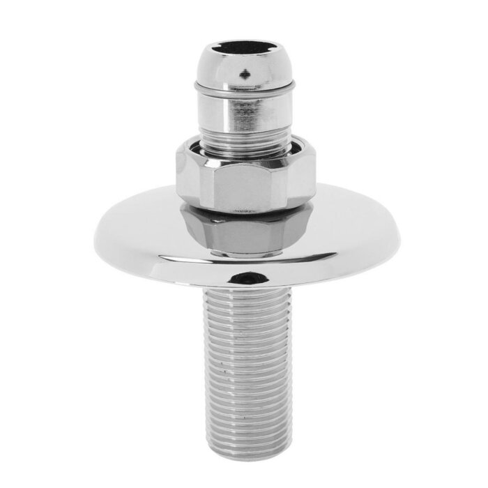 Klassisk blandarstolpe i metall med gängad bas och anslutning, används vid byte av blandare.