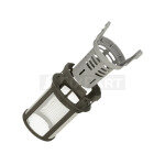 Filter av metall och plast för diskmaskin inomhus.