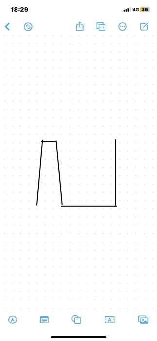 Diagram över en böjd stålplatta med spikhål, liknande en falsklämma.