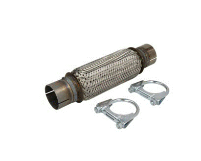 Flexrör för avgassystem med två rörklämmor, relaterat till Ford KA (RU8) 2010.