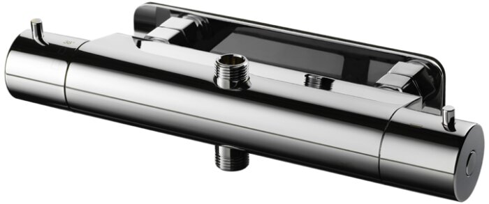 Kromfärgad duschblandare från Tapwell, modell EVM169-160, med två anslutningar och modern design.