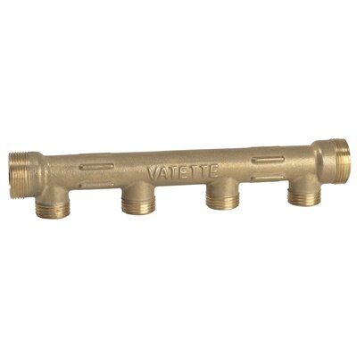 Vatettes fördelare med flera anslutningar och Dy22 (M28x1,5) utvändiga gängor.