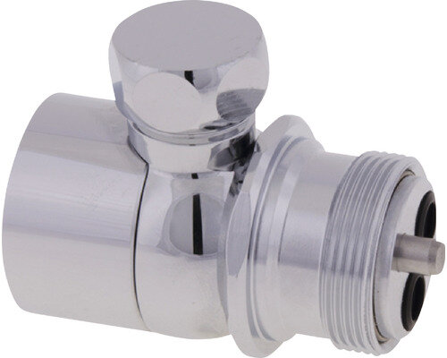 Kromfärgad ombyggnadssats från FM Mattsson för diskmaskinavstängning, del av 9000-serien.