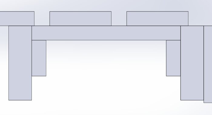 Tvärsnittsillustration av bjälklagskonstruktion med reglar och kortlingar.