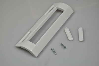 Universalhandtag med skruvar och plastdelar, nämnt som svagt och bräckligt i diskussionen om vitvarureservdelar.