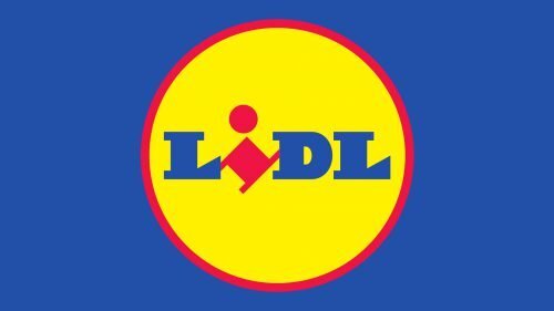 Lidl-logo mot en blå bakgrund.