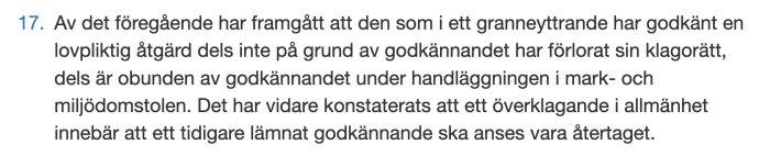 Text som beskriver rättspraxis kring grannyttrande och återtagande av medgivande vid byggärenden.